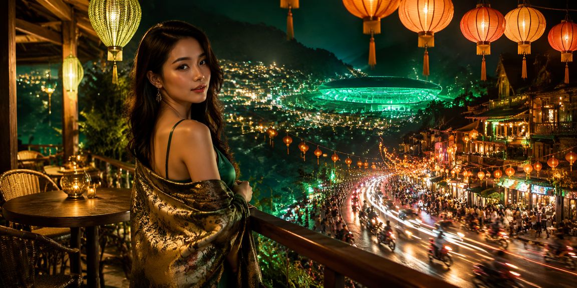 Người dùng tại Sapa đăng ký tài khoản và tìm hiểu ưu đãi tại chợ đêm